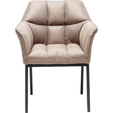 Стул с подлокотниками Think Tank, коллекция "Мозговой центр" 65*85*55, Полиэстер, Полиуретан, Шпон, Сталь, Коричневый