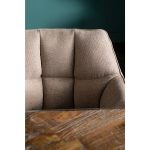 Стул с подлокотниками Think Tank, коллекция "Мозговой центр" 65*85*55, Полиэстер, Полиуретан, Шпон, Сталь, Коричневый — изображение 4