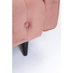 Диван-кровать Milchbar, коллекция "Молочный бар" 217*83*109, Бархат, МДФ, Латунь, Розовый — изображение 4