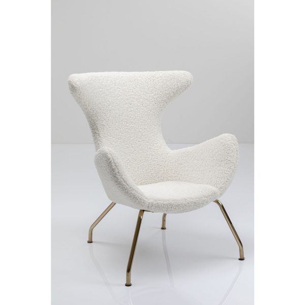 Кресло-качалка Balance, коллекция "Баланс" 97*98*76, Полиэстер, Полиуретан, Сталь, ДСП, Шпон, Белый — изображение 3