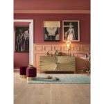 Буфет Illumino, коллекция "Свечение" 160*80*40, МДФ, Сталь, Золотой — изображение 2