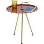 Столик приставной Miami, коллекция "Майами" 42*51*42, Сталь, Золотой, Красный — изображение 2