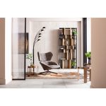 Кресло вращающееся Oval, коллекция "Овал" 85*87*90, Полиэстер, Полиуретан, ДСП, Сталь, Серый — изображение 2