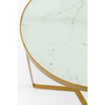 Столик приставной Marble, коллекция "Мрамор" 45*50*45, Стекло, Сталь, Белый — изображение 2