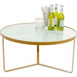 Столик приставной Marble, коллекция "Мрамор" 55*38*55, Стекло, Сталь, Белый