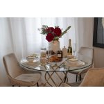 Стул мягкий East Side, коллекция "Ист Сайд" 52*88*59, Бархат, Полиуретан, Фанера, Сталь, Бежевый — изображение 3