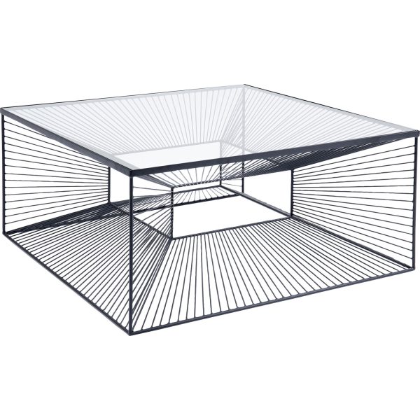 Столик кофейный Dimension, коллекция "Измерение" 81*81*38, Сталь, Стекло, Черный — изображение 4