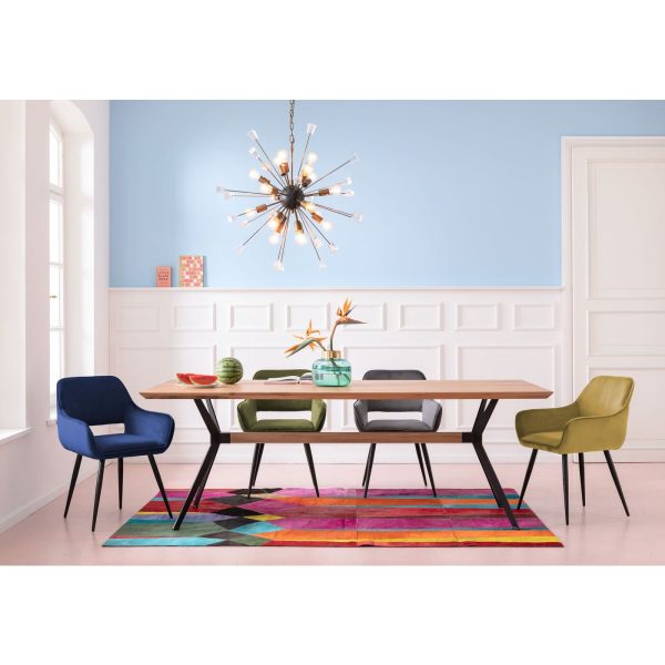 Стул мягкий с подлокотниками San Fransico, коллекция "Сан Франциско" 59*82*61, Полиэстер, Полиуретан, Фанера, Сталь, Оливковый — изображение 2