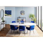 Стул мягкий с подлокотниками San Fransico, коллекция "Сан Франциско" 59*82*61, Полиэстер, Полиуретан, Фанера, Сталь, Синий — изображение 3