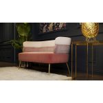 Диван Sandwich, коллекция "Сэндвич" 125*64*64, Полиуретан, ДСП, Сталь, Полиэстер, Розовый — изображение 4