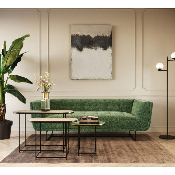 Столик приставной Beam, коллекция "Луч", количество предметов 3 97*62*30, Сталь, Алюминий, Коричневый, Серебряный, Синий — изображение 2