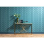 Консоль Luxury, коллекция "Роскошь" 142*88*42, Стекло, Сталь, Белый, Золотой — изображение 2