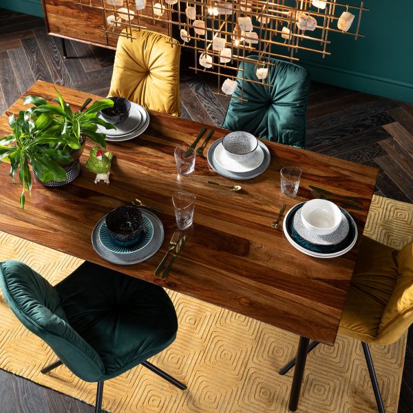 Стул мягкий Mila, коллекция "Мила" 51*88*65, Бархат, Полиэстер, МДФ, Сталь, Желтый — изображение 4