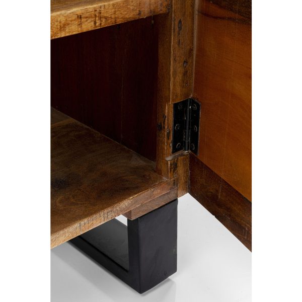 KARE-84885-detail-b-1400x1400 Буфет Kalif, коллекция "Калиф", ручная работа 160*70*40, Манго, Стекло, Сталь, Восстановленная древесина, Коричневый — изображение 4