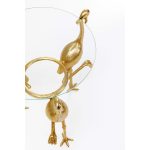 Столик приставной Flamingo, коллекция "Фламинго" 41*59*41, Стекло, Алюминий, Бесцветный, Золотой — изображение 4