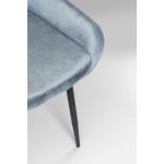 Стул мягкий East Side, коллекция "Ист Сайд" 52*88*59, Бархат, Полиуретан, Фанера, Сталь, Серебряный — изображение 4