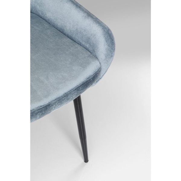 Стул мягкий East Side, коллекция "Ист Сайд" 52*88*59, Бархат, Полиуретан, Фанера, Сталь, Серебряный — изображение 4