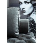 Кресло для отдыха Bottone, коллекция "Боттон" 194*81*137, Полиэстер, ДСП, Серый — изображение 4