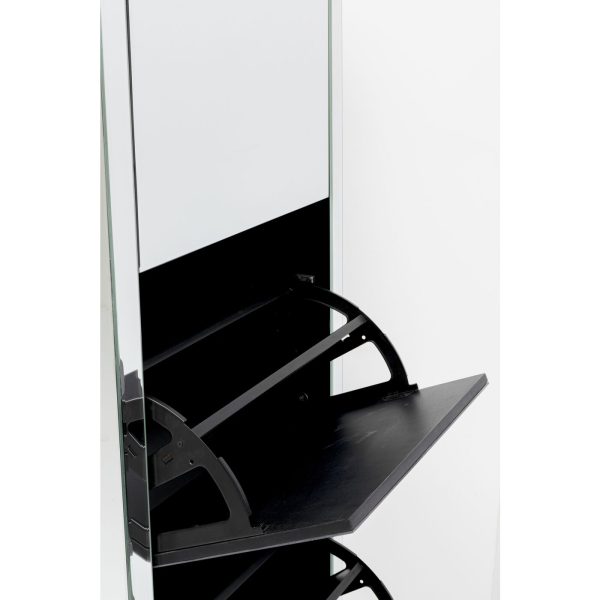 Шкаф для обуви Luxury, коллекция "Роскошь" 55*162*30, Зеркальное стекло, МДФ, Бесцветный — изображение 4