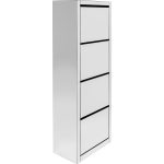 Шкаф для обуви Luxury, коллекция "Роскошь" 55*162*30, Зеркальное стекло, МДФ, Бесцветный — изображение 3