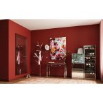 Шкаф для обуви Luxury, коллекция "Роскошь" 55*162*30, Зеркальное стекло, МДФ, Бесцветный — изображение 2