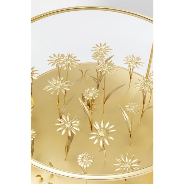 KARE-85062-detail-c-1400x1400 Столик кофейный Meadow, коллекция "Луг" 80*36*80, Сталь, Стекло, Золотой — изображение 4