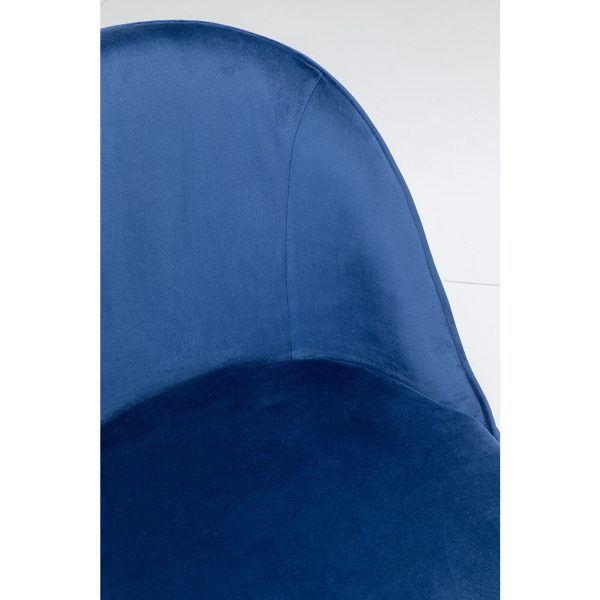 Стул мягкий Louisiana, коллекция "Луизиана" 50*80*59, Бархат, Полиуретан, Каучуковое дерево, Синий — изображение 4