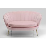 Диван Water Lily, коллекция "Кувшинка" 132*76*75, Полиуретан, Фанера, Сталь, Полиэстер, Розовый
