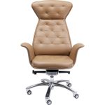 Кресло офисное Brady, коллекция "Брейди" 80*120*64, Полиуретан, Алюминий, Коричневый