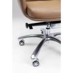 Кресло офисное Brady, коллекция "Брейди" 80*120*64, Полиуретан, Алюминий, Коричневый — изображение 3