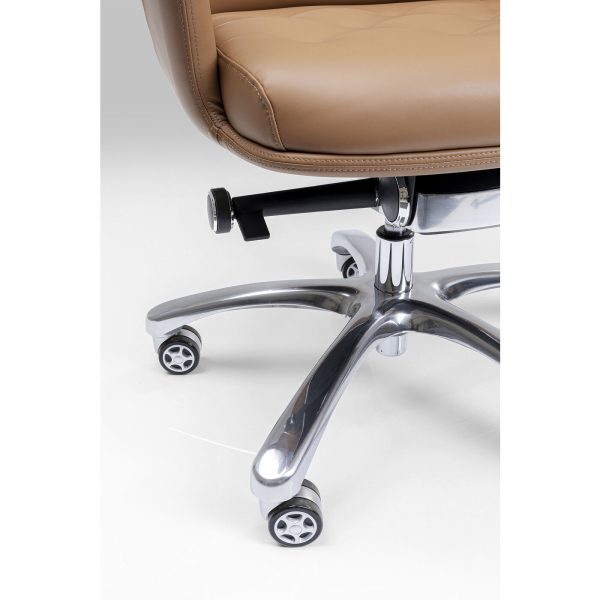 Кресло офисное Brady, коллекция "Брейди" 80*120*64, Полиуретан, Алюминий, Коричневый — изображение 3