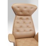 Кресло офисное Brady, коллекция "Брейди" 80*120*64, Полиуретан, Алюминий, Коричневый — изображение 4