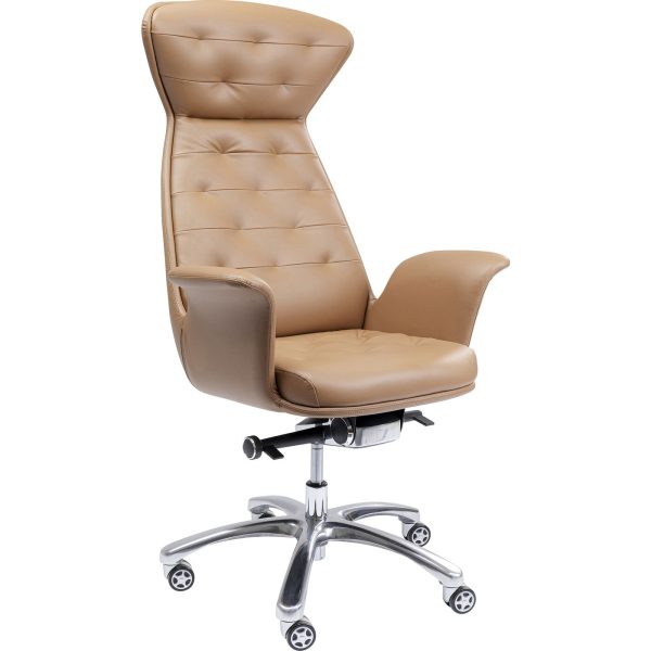 Кресло офисное Brady, коллекция "Брейди" 80*120*64, Полиуретан, Алюминий, Коричневый — изображение 2