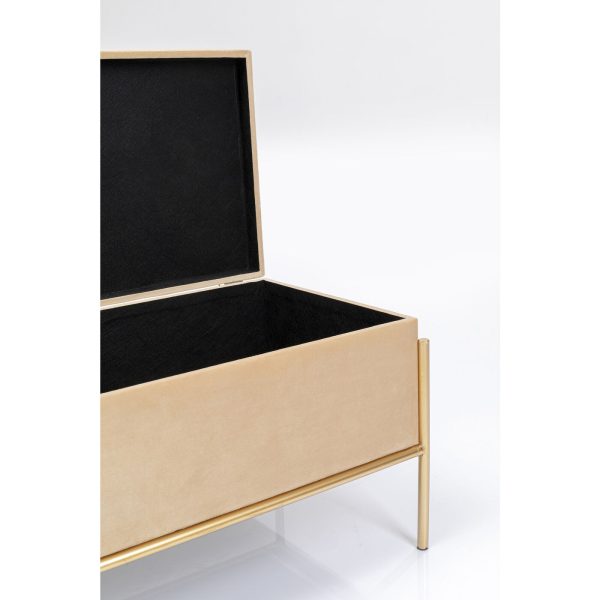 Скамья Button, коллекция "Пуговицы" 80*43*40, Полиэстер, Полиуретан, МДФ, Сталь, Бежевый — изображение 4