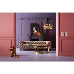 Столик кофейный Monocle, коллекция "Монокль" 90*38*90, Стекло, Зеркальное стекло, Нержавеющая сталь, Золотой — изображение 3