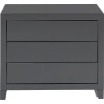 Комод Luxury, коллекция "Роскошь" 91*74*41, Зеркальное стекло, МДФ, Серый