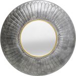 Зеркало Rope, коллекция "Веревка", ручная работа 115*115*9, Сталь, Зеркальное стекло, МДФ, Серый