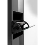 Шкаф для обуви Luxury, коллекция "Роскошь" 55*162*30, Зеркальное стекло, МДФ, Серый — изображение 4