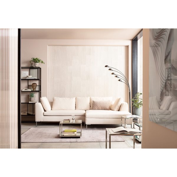 KARE-85491-master-mood-a-1400x1400 Диван угловой Gianni, коллекция "Джанни" 290*88*167, Полиэстер, Фанера, Бук, Нержавеющая сталь, Бежевый — изображение 2