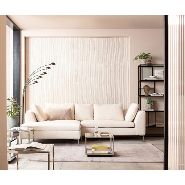 Диван угловой Gianni, коллекция "Джанни" 290*88*167, Полиэстер, Фанера, Бук, Нержавеющая сталь, Бежевый — изображение 2