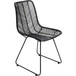 Стул Ko Lanta, коллекция "Ланта" 45*86*55, Ротанг, Сталь, Черный — изображение 4