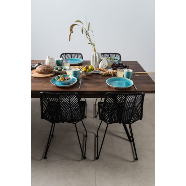 Стул Ko Lanta, коллекция "Ланта" 45*86*55, Ротанг, Сталь, Черный — изображение 2