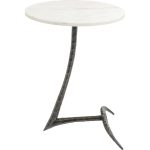 Столик приставной Noemi, коллекция "Ноэми" 41*55*41, Мрамор, Алюминий, Белый