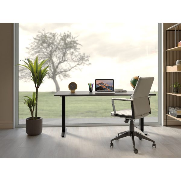 Кресло офисное Labora, коллекция "Лабора" 59*109*62, Полиэстер, Нейлон, Тополь, Сталь, Белый — изображение 2