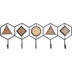 Вешалка настенная Zelda, коллекция "Зельда" 60*21*5, Сталь, Коричневый