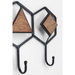 Вешалка настенная Zelda, коллекция "Зельда" 60*21*5, Сталь, Коричневый — изображение 4