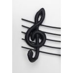 Вешалка настенная Notes, коллекция "Ноты" 75*19*5, Сталь, Черный — изображение 2