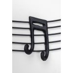 Вешалка настенная Notes, коллекция "Ноты" 75*19*5, Сталь, Черный — изображение 3