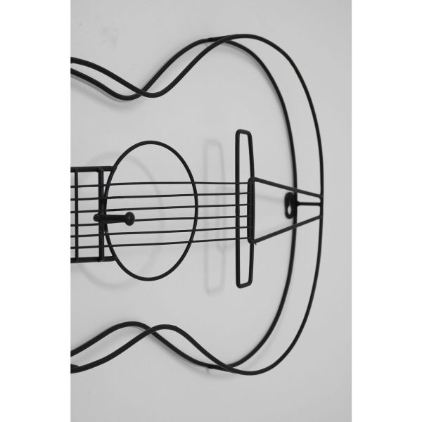 Вешалка настенная Guitar, коллекция "Гитара" 81*31*7, Сталь, Черный — изображение 2