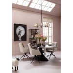 Стул вращающийся Amira, коллекция "Амира" 60*87*50, Полиэстер, Полиуретан, Сталь, Фанера, Серый — изображение 2